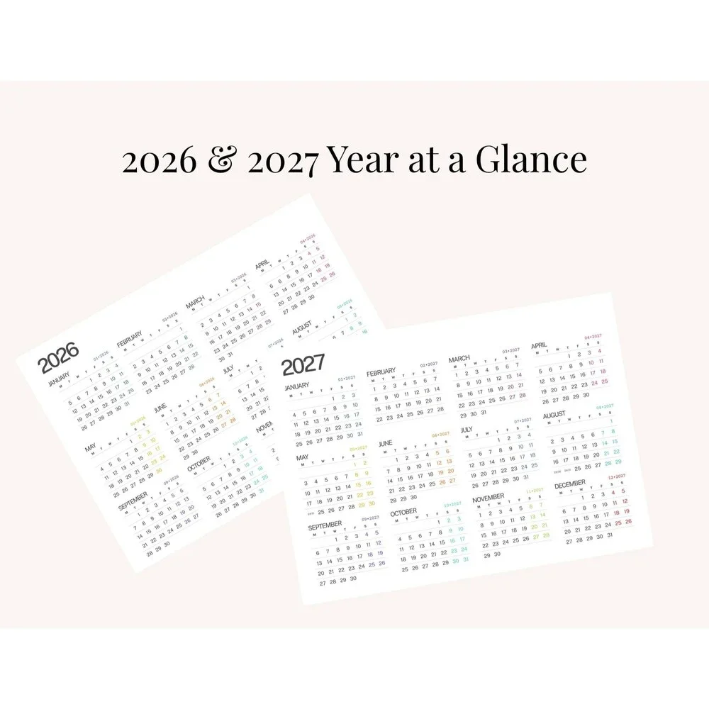 Weekly Planner Digital Download | Minimalist Productivity Schedule (Digital Down